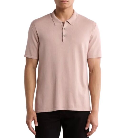NWT John Varvatos Canon polo in worn mauve color Size L - Picture 1 of 9